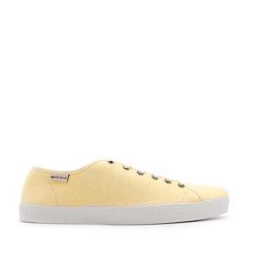 bambas lona amarillas hombre