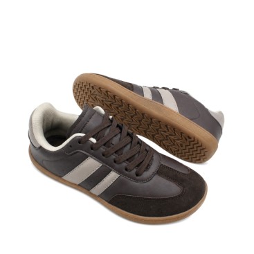 Bambas barefoot marrones de mujer con cordones