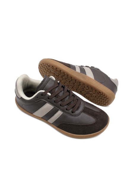 Bambas barefoot marrones de mujer con cordones