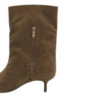 Botín kitten camel con cremallera lateral