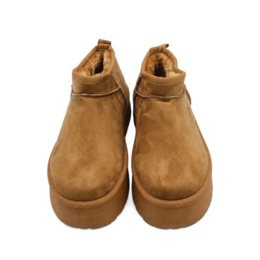 Botín australiano camel con interior de pelo
