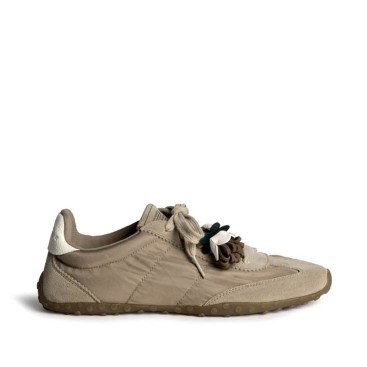 Zapatillas taupe mujer Corina M6505 vista lateral