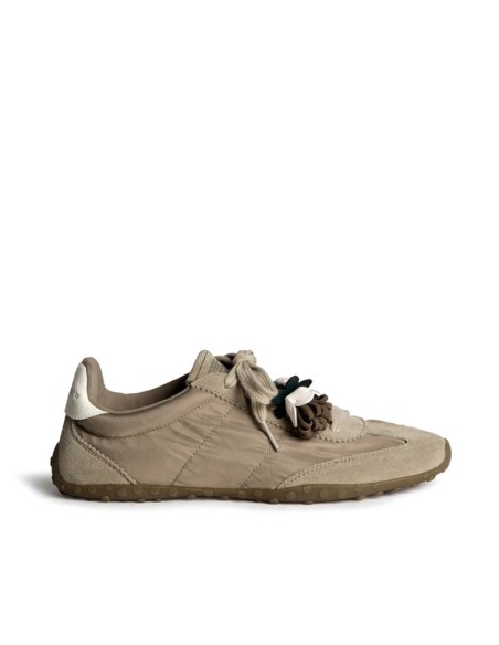 Zapatillas taupe mujer Corina M6505 vista lateral