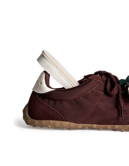 Vista trasera de zapatilla Corina M6505 burdeos