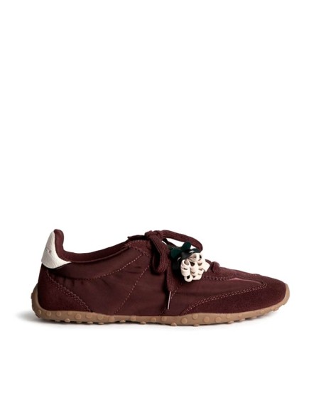 Zapatilla burdeos mujer Corina M6505 vista lateral