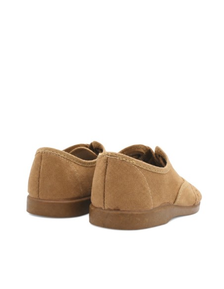 Zapato camel para bebé con suela de goma