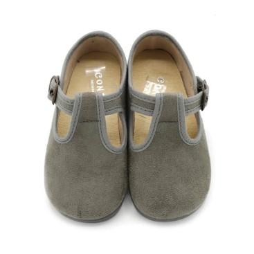 Pepito serratex gris Condiz con hebilla vista frontal