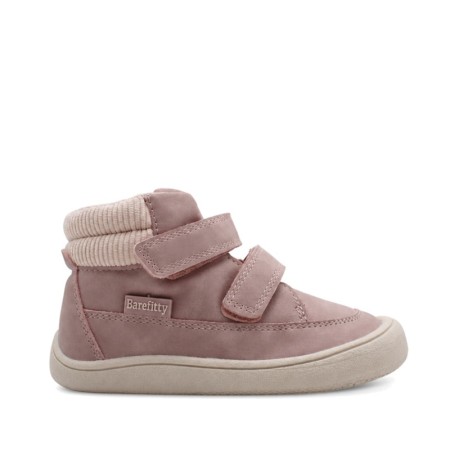 Botín Barefifty con doble velcro rosa