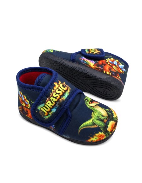 Zapatillas de estar por casa dinosaurios suela de goma