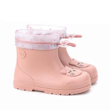 Botas de agua Igor Mendi Gato maquillaje para niña