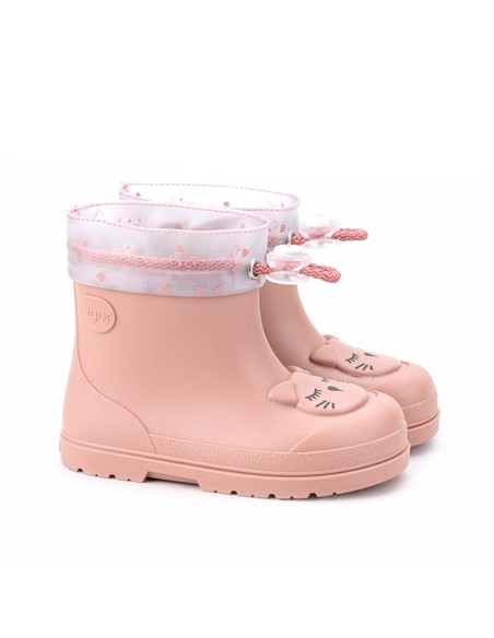 Botas de agua Igor Mendi Gato maquillaje para niña