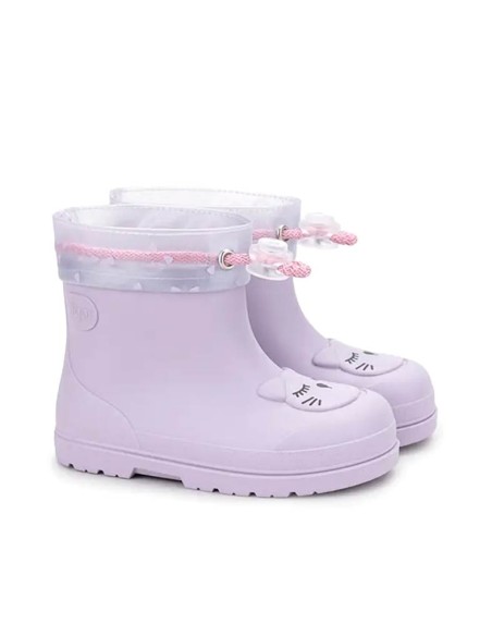 Botas de agua Igor Mendi Gato malva para niña