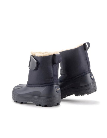Vista trasera de botas de nieve Igor Neu azul marino