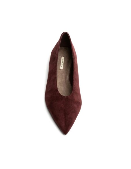 Bailarina burdeos mujer Corina M6555 vista superior