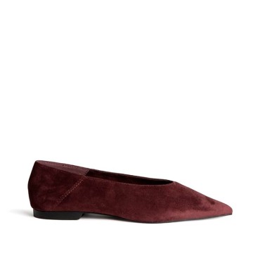 Bailarina burdeos mujer Corina M6555 vista lateral