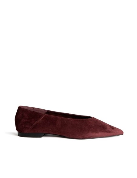 Bailarina burdeos mujer Corina M6555 vista lateral
