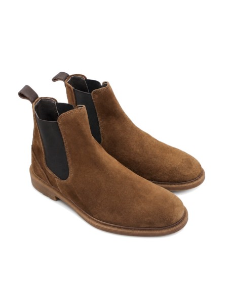 Botines Chelsea tabaco para hombre Santana99