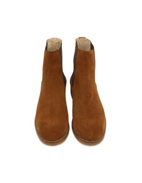 Botas camel hombre Squadra de piel serraje