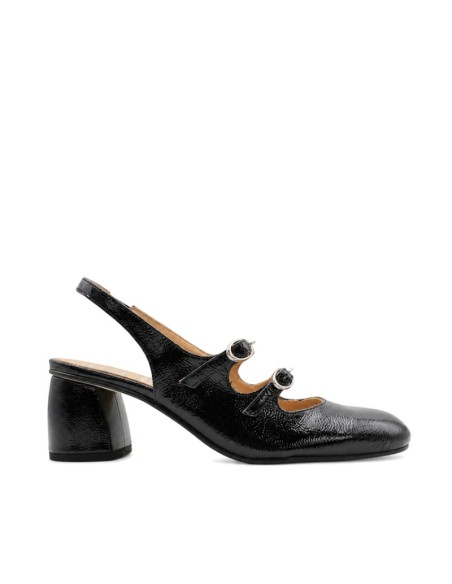 Zapato Mary Jane charol negro Vienty con tacón de 5,5 cm