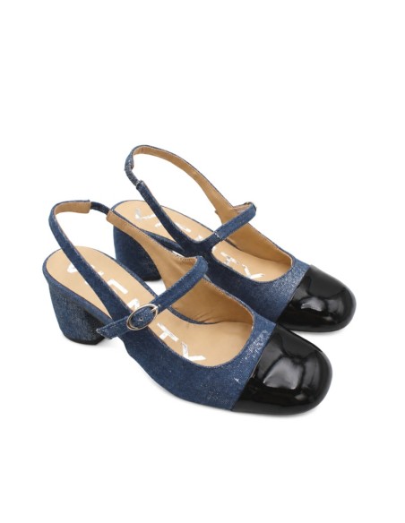 Zapato vaquero Vienty con tira y hebilla
