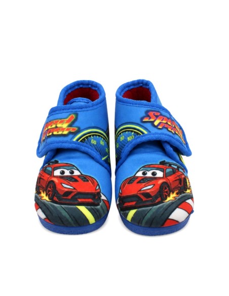 Zapatillas Cars azul claro para bebé y niño vista frontal