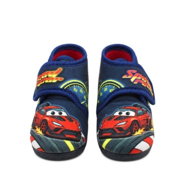 Zapatillas Cars azul marino para bebé y niño vista frontal