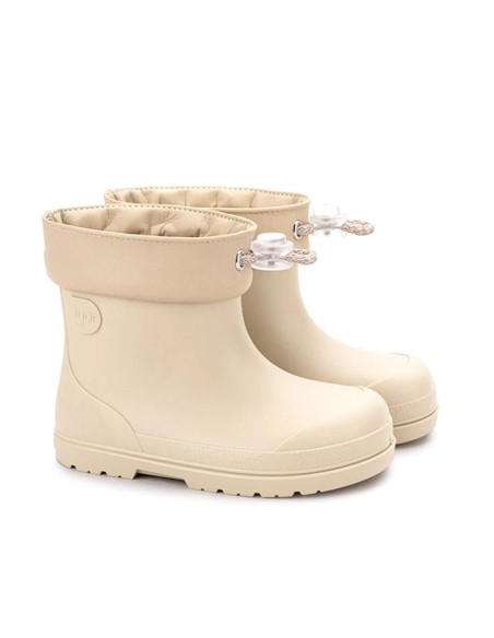 Bota de agua Igor Mendi Barefoot beige vista en perspectiva