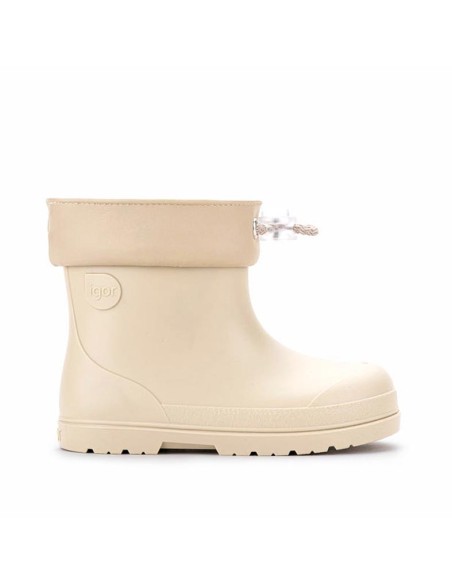 Bota de agua barefoot Igor Mendi beige vista lateral