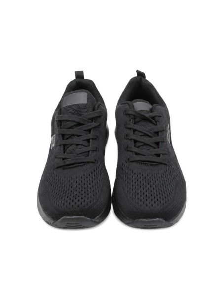 Zapatillas negras transpirables para trabajar vista frontal