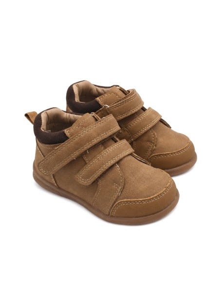 Botín Bubble Kids camel bebé niño con puntera reforzada