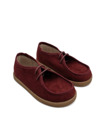 Zapatos burdeos niño Condiz estilo Wallabee
