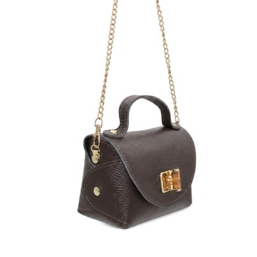Bolso pequeño marron chocolate de piel