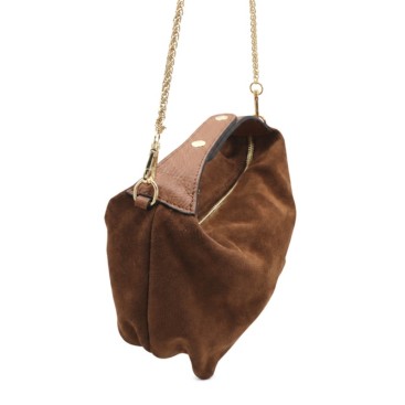 Bolso hobo camel blando con asa corta