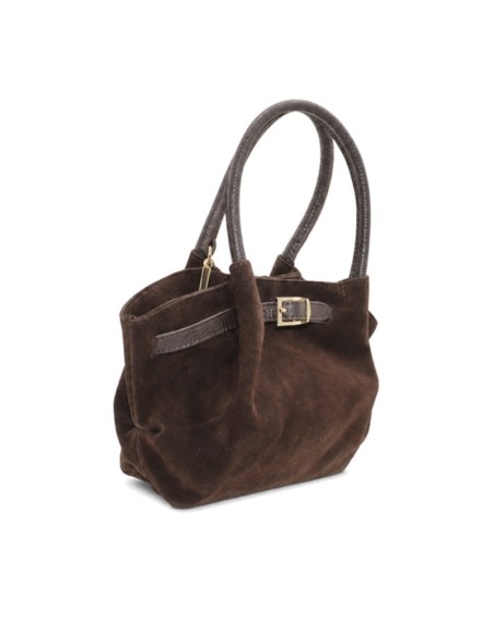 Bolso shoulder bag marrón con doble asa