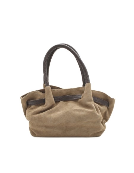 Bolso taupe con correa bandolera extraíble