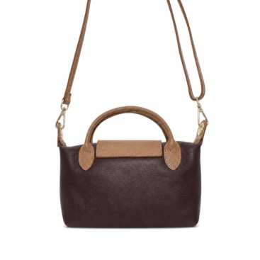 Bolso Camila marrón chocolate con bandolera
