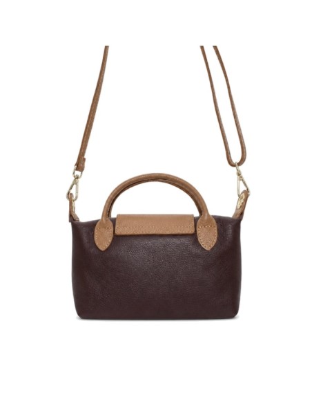 Bolso Camila marrón chocolate con bandolera