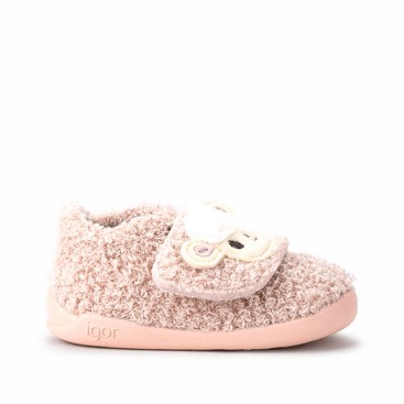 Zapatillas casa niña barefoot Igor Homie Oveja rosa