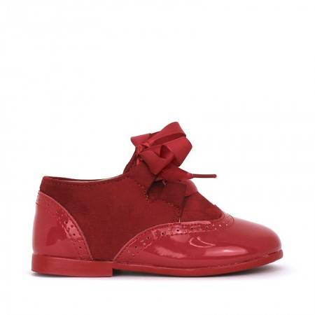 OXFORD zapatos de niña ROJOs bonitos
