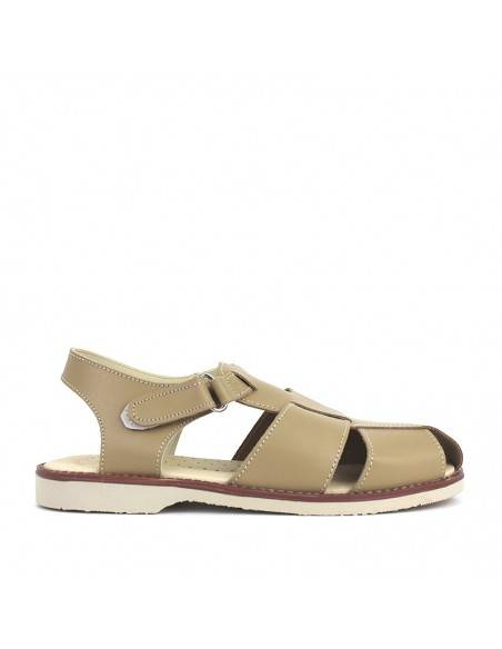 SANDALIA PIEL niño velcro ARENA