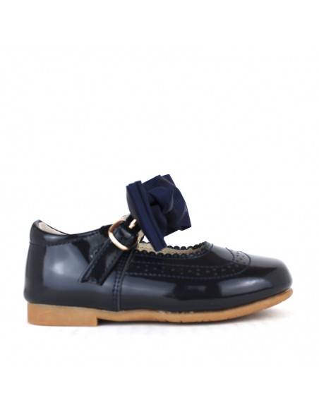 MERCEDITAS CHAROL AZUL MARINO DE NIÑA BARATAS