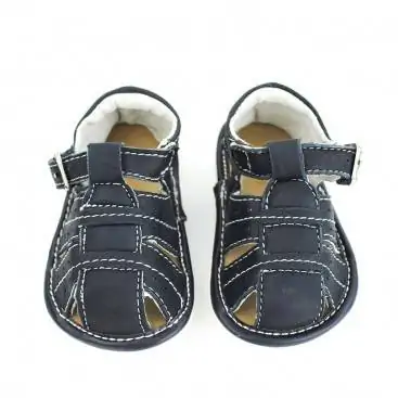 CANGREJERA BEBE AZUL MARINO PIEL