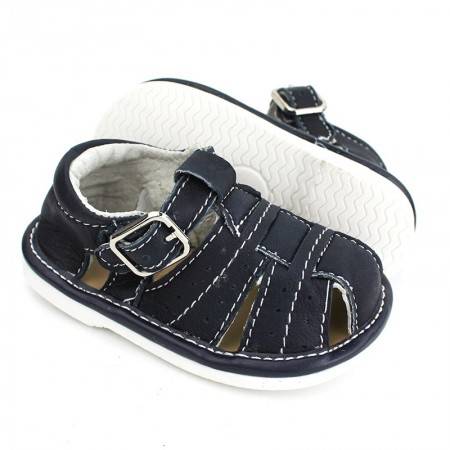 CANGREJERA BEBE AZUL MARINO PIEL