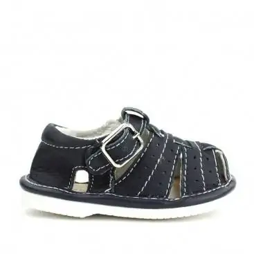 CANGREJERA BEBE AZUL MARINO PIEL