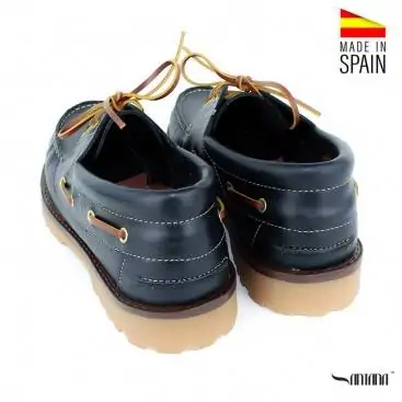 zapatos nauticos azul marino hombre​