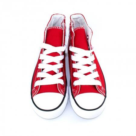 Zapatillas de lona tipo botín para Niños color Rojo