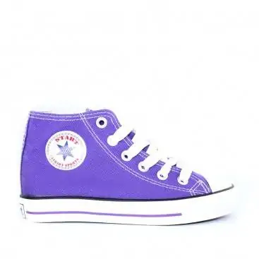 BOTINES DE LONA PARA NIÑOS MORADOS