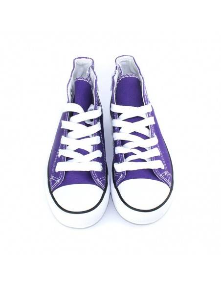 BOTINES DE LONA PARA NIÑOS MORADOS