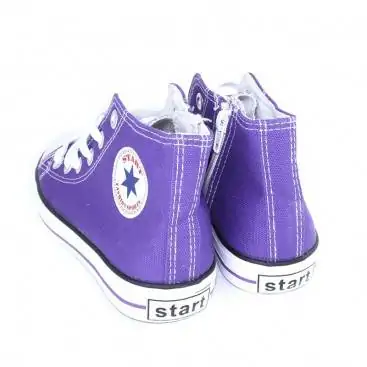 BOTINES DE LONA PARA NIÑOS MORADOS