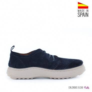 ZAPATO oxford de niño azul marino